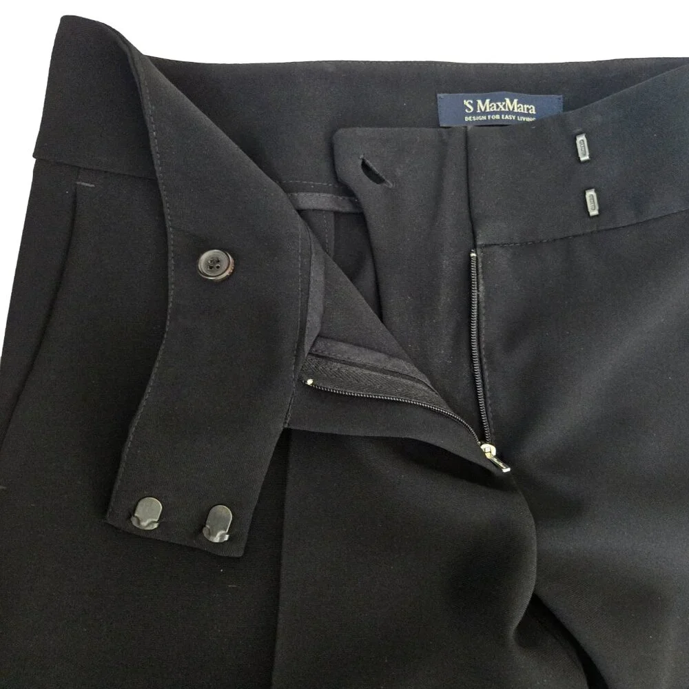 S MAX MARA Design For Easy Living Fitted Tailored TROUSERS - Picture 2 of 9